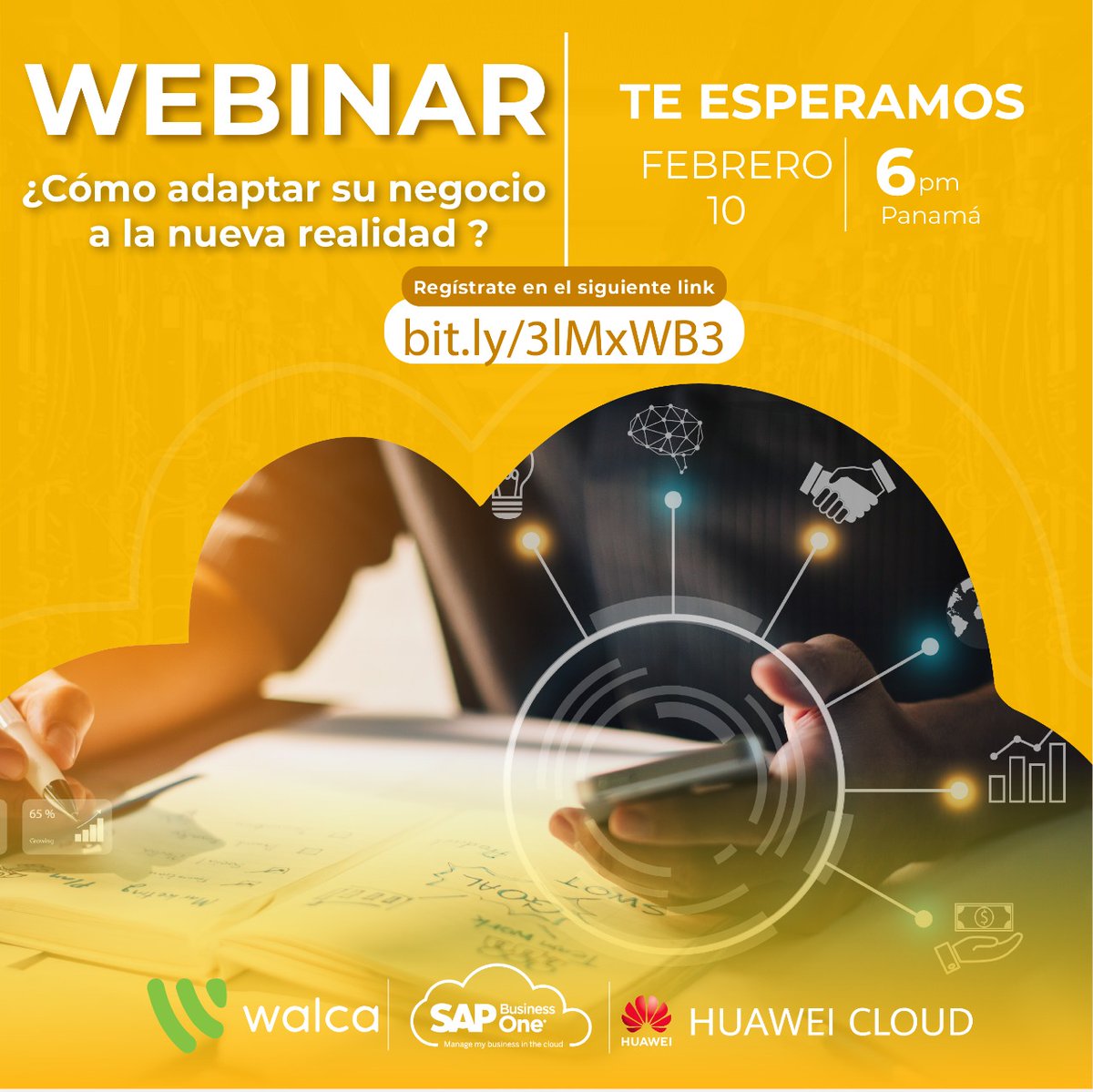 cwalca's tweet photo. Inscríbete aquí  👉https://t.co/irlTMb3LpB 👈
 
#SAP # SapBusinessOne #ERP #HuaweiCloud #TransformacionDigital #OficinaEnLaNube #TrabajoRemoto #Huawei #Cloud #CloudComputing
 
Si deseas más información puedes buscarnos en https://t.co/CtPVjFxaFP https://t.co/LVztgT9xde
