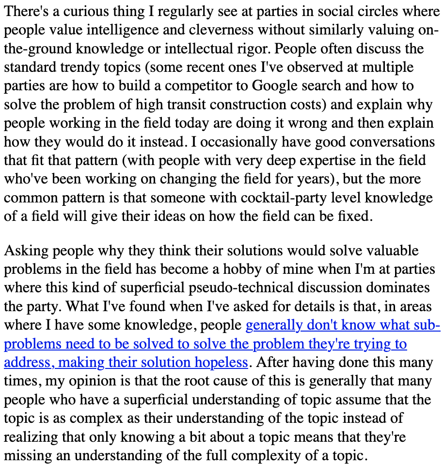 danluu's tweet image. Cocktail party ideas

danluu.com/cocktail-ideas/