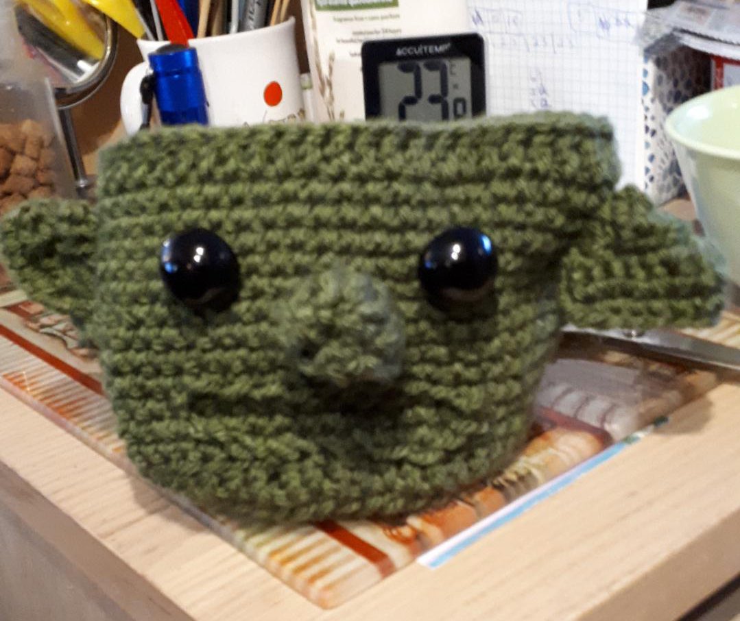 Look what my mom knitted me for my dice!!