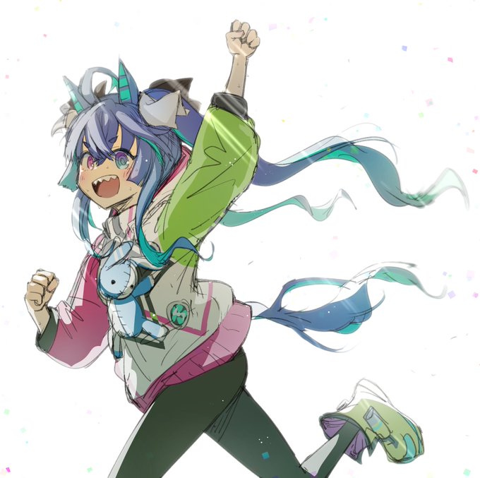 #ツインテールの日 だったみたいなので前描いたツインタボボボーボターボボちゃん見て 