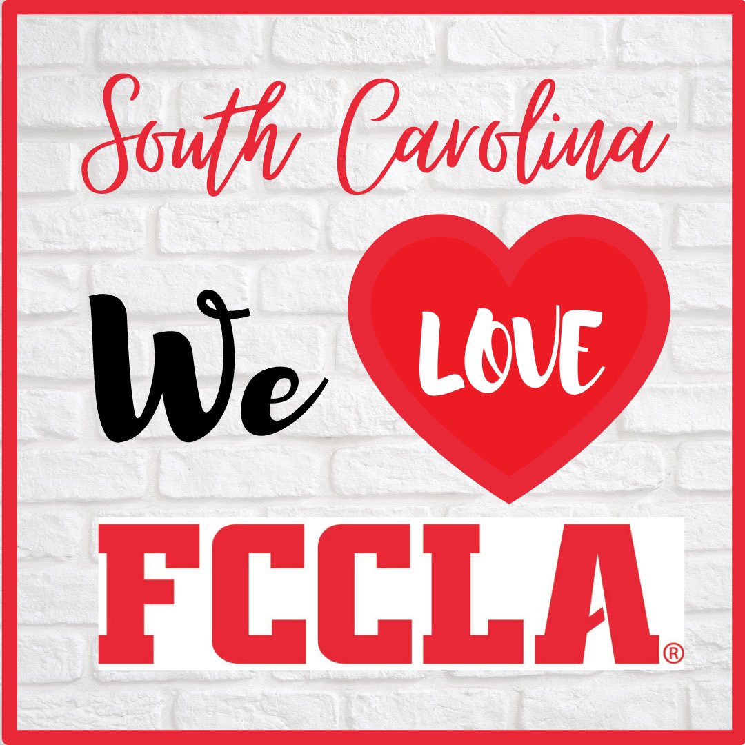 Hey South Carolina! We are starting our Chapter of the Month back up! Advisors be sure to check your emails for information regarding submissions! This months theme is We Love FCCLA!! So, show us just how much your chapter loves FCCLA! To submit your videos click link in our bio!