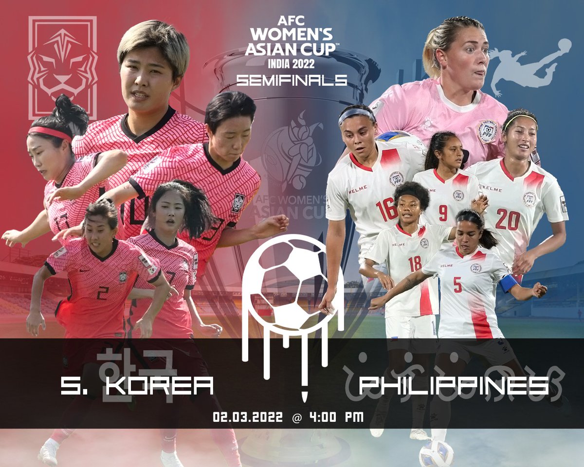 ESBFPH's tweet photo. Our biggest challenge yet.

Now that the dream of a @FIFAWWC spot has been achieved, the @PilipinasWNFT will try to win it all as they face @theKFA for a spot in the Final of the 2022 @afcasiancup!

#WAC2022 #GoalAchieved #LabanFilipinas #ParaSaBayan #EatSleepBreatheFootball https://t.co/PCFNutvBs7
