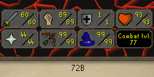 ZukWatch's tweet photo. 72B completed the Inferno!
Combat level 77.
This is currently in the top 0.4% of lowest level Infernal capes!
https://t.co/Ed5T7GGe4J
#osrs #oldschoolrunescape #inferno https://t.co/LwVDGy5ob5