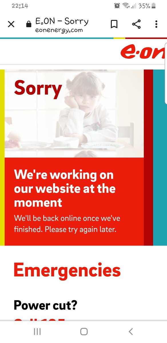 clareldobby's tweet photo. Hi @eonenergyuk I have to leave for work at 7am and have no access to my phone for 12hrs. My electric will go off. How is this helpful https://t.co/5yInE66n0j