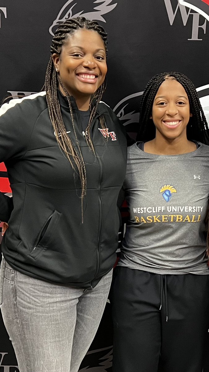 Prin_West's tweet photo. It’s National Signing Day- say no more! Keep reaching your goals baby girl- you are blessed 🙏🏽❤️🏀#Westcliffcommit #24 @Alana2022W https://t.co/yussqEiGcL