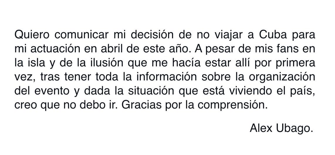 AlexUbagoficial's tweet photo. Comunicado oficial 👇🏼 https://t.co/HQ9FYHjq4v
