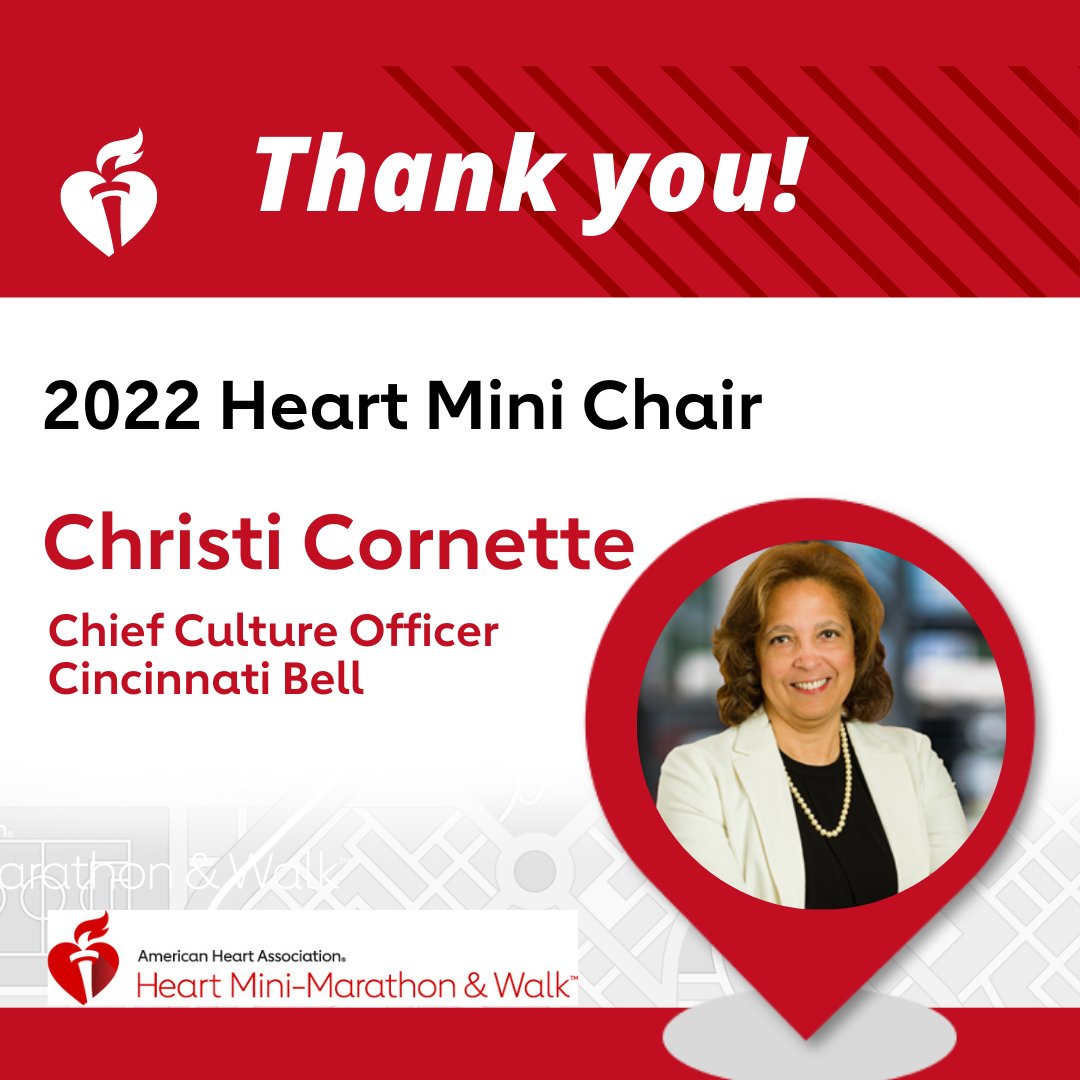 theHeartMini's tweet photo. Thrilled to have Christi Cornette, Chief Culture Officer of @CincyBell leading the Heart Mini campaign this year. Thank you, Christi for your commitment to the AHA and the Mini. We are so grateful for your support! #heartmini https://t.co/TQYBm7Attp