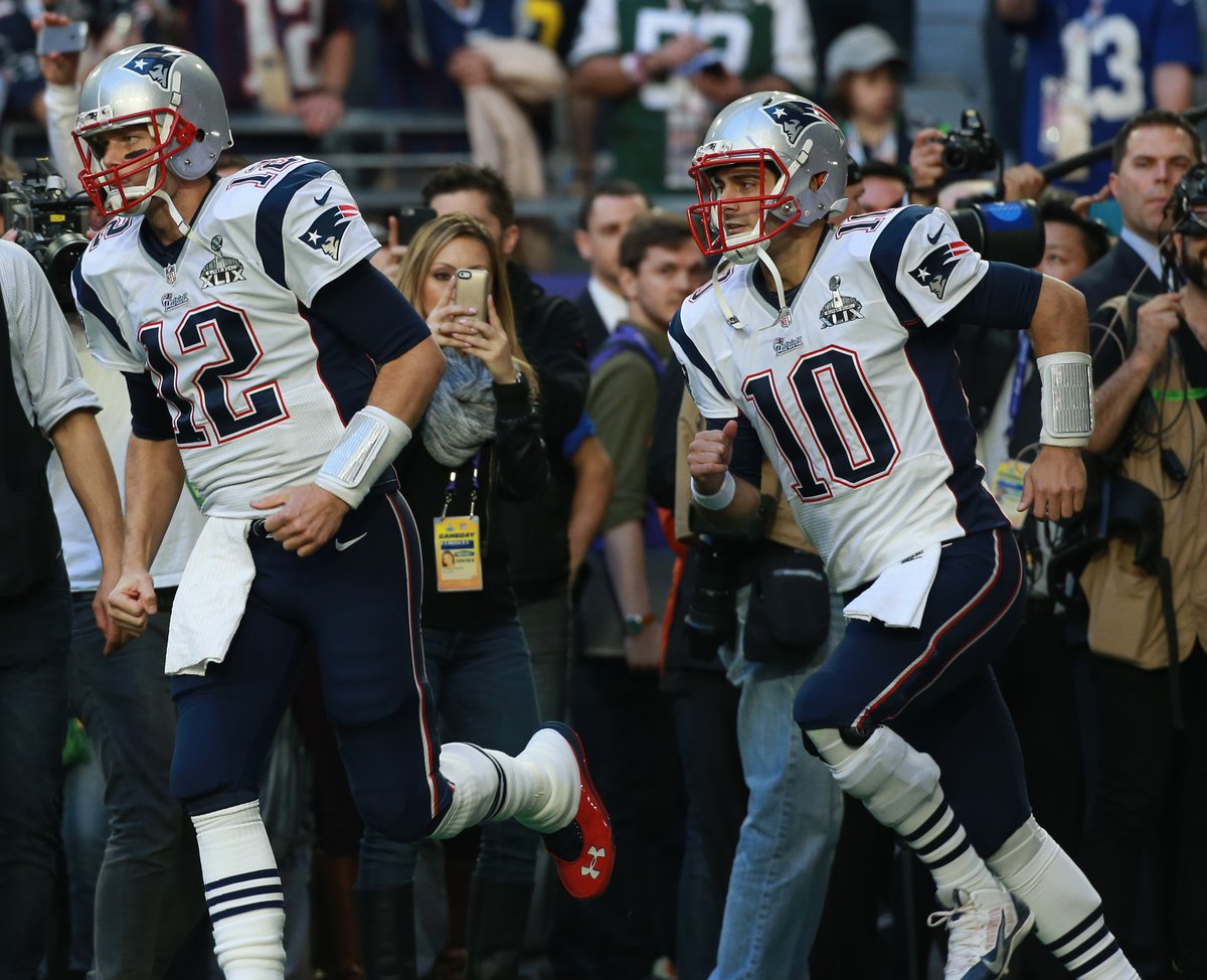 NFLonFOX's tweet photo. With Brady and Big Ben both retiring, Jimmy G will be the only active QB that has more than one SB ring.

🔹 SB LI and SB XLIX with the Patriots. https://t.co/5DFM2nTqZP