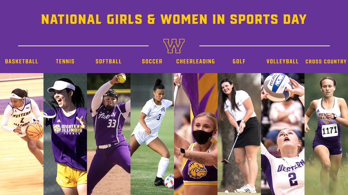 Join us in celebrating 𝗡𝗮𝘁𝗶𝗼𝗻𝗮𝗹 𝗚𝗶𝗿𝗹𝘀 𝗮𝗻𝗱 𝗪𝗼𝗺𝗲𝗻 𝗶𝗻 𝗦𝗽𝗼𝗿𝘁𝘀 𝗗𝗮𝘆 - we're grateful to all of the women throughout Western Illinois Athletics for their hard work and dedication to the #TRADITIONofTOUGH‼️