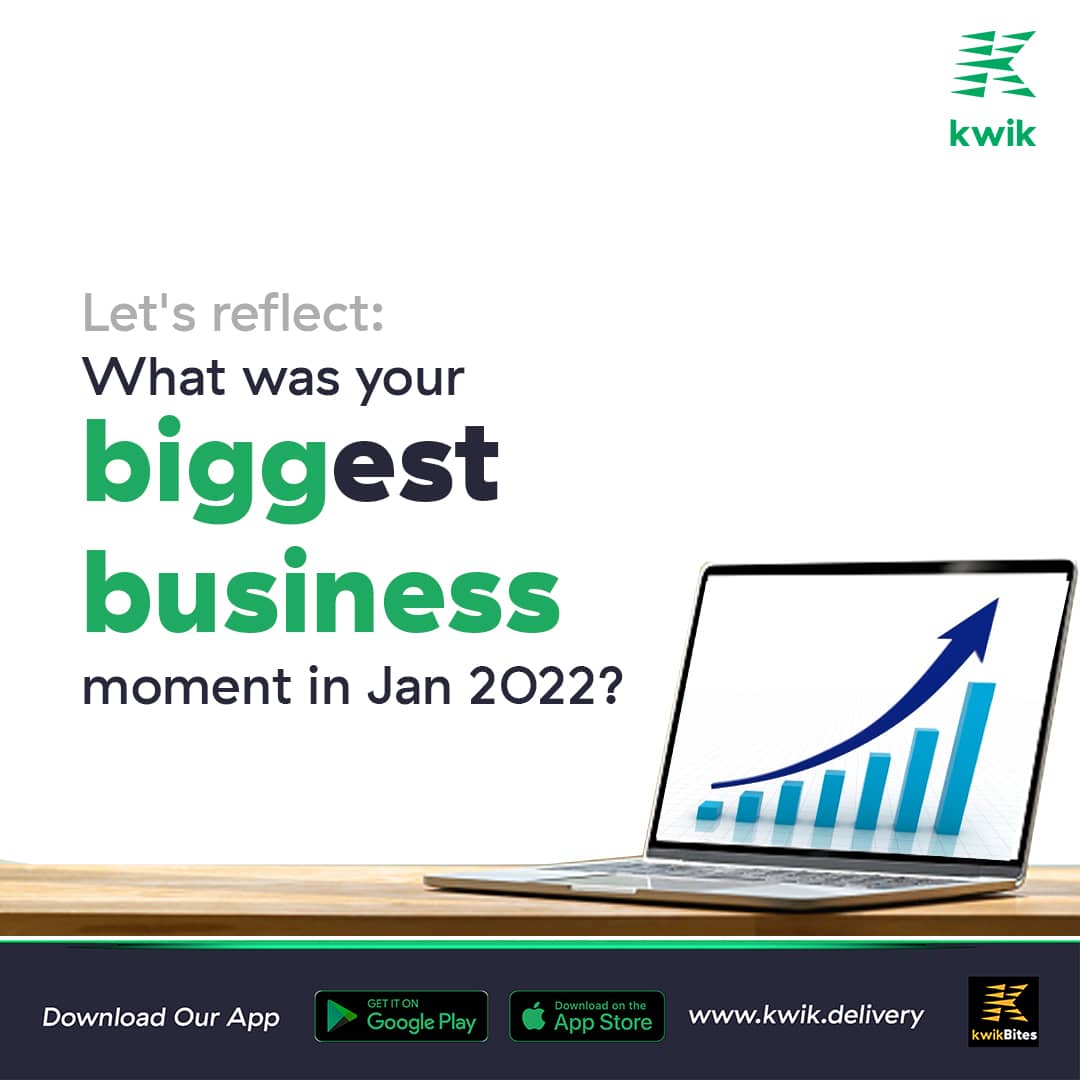 kwikafrica's tweet photo. January was an entire year! We are glad it's over and done with. What were your highs?
#startkwik
#lagosbusinesses
#lagosdeliveryservice
#AbujaDeliveryservice
#KwikDelivery https://t.co/bZzbPiIiuL