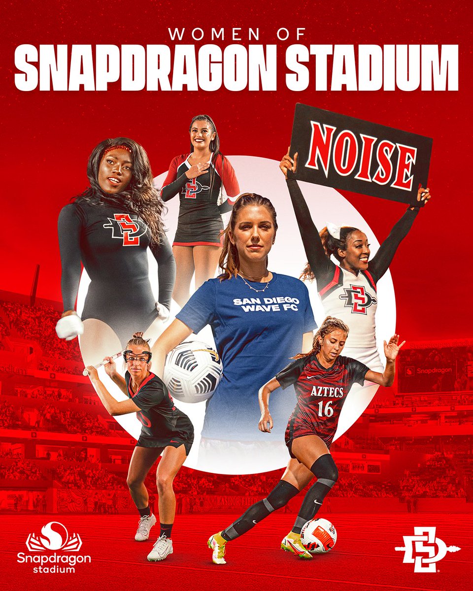 SnapdragonStdm's tweet photo. Wishing we could play like a girl 💪 Celebrating all the women that will play at @Snapdragon Stadium this National Girls &amp; Women in Sports Day! #NGWSD https://t.co/rXYQYVcDDV