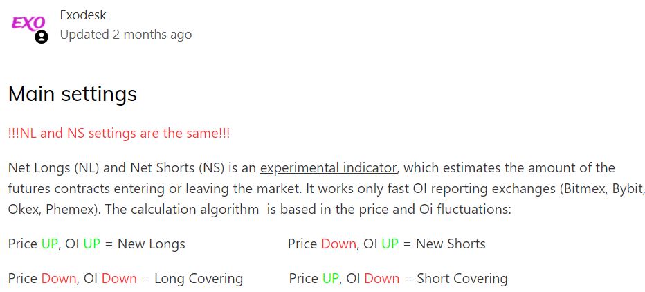 MrShadowTrader's tweet photo. @mattomattik @0xailes @bit_hedge https://t.co/YSdE2ojhFZ
Apparently on Exocharts they only use OI and price https://t.co/DS0SdALXGa