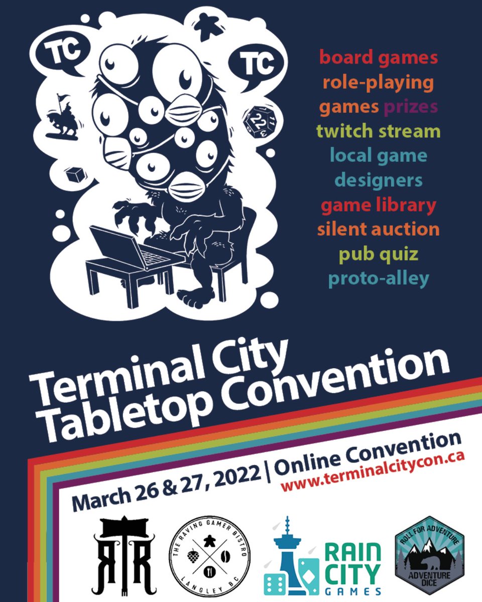 TCTC returns for an online event March 26 and 27, 2022! Get access to our schedule by signing up for a FREE ticket: terminalcitycon.ca/tickets/

#tctc2022