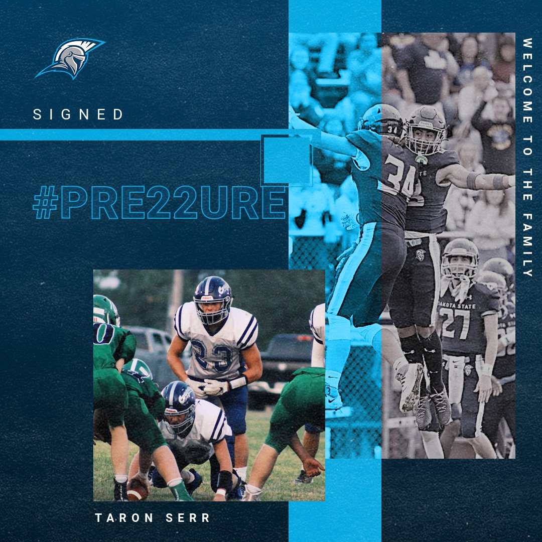 Dakota State Football (@dsufootball) on Twitter photo Welcome to the family <a href="/taronserr/">Taron Serr</a> from Burke, SD
Burke Highschool
6' – 205
LB
hudl.com/video/3/129506… Welcome to the family <a href="/taronserr/">Taron Serr</a> from Burke, SD
Burke Highschool
6' – 205
LB
hudl.com/video/3/129506…