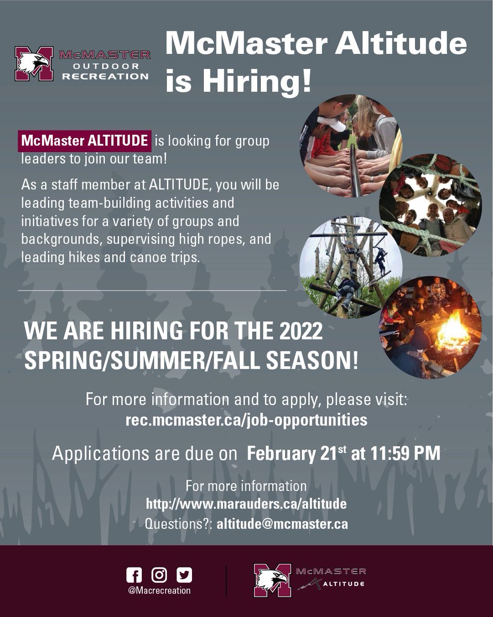 McMaster Recreation tweet media