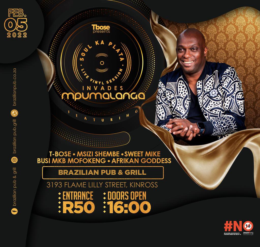 tboseZA's tweet photo. #SoulKaPlata invades Mpumalanga at Brazilian Cafe with @MsiziShembe and @sweetmikeSA 🔥🔥🔥 

We press Play at 5pm. 

#NoCDs #NoUSBs #StrictlyWax #VinylJunkies #SoulSession https://t.co/mKvV2wvKYt