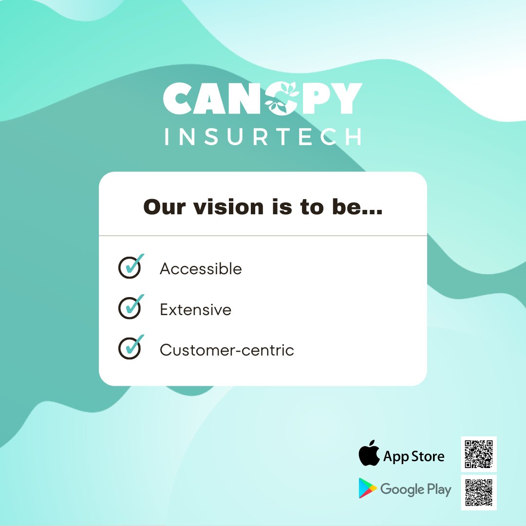 CanopyInsurtech's tweet photo. Canopyβs vision is to make insurance fulfill its original purpose of benefiting and protecting lives by being accessible, extensive, and customer-centric π€ At Canopy, Insurance will be made easy here, anywhere, anytime.
#canopyinsurtech #insurance #startup #tech #insurtech https://t.co/6ngzoaT4t1