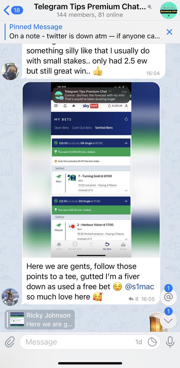 PremiumTipsCo's tweet photo. Turning Gold 66/1 winner tipped up for our premium members today 🔥🔥

What a day 🐎

The whole room went off 🍺🍺🍺

https://t.co/oAr7Q1jNIg 

This 66/1 winner goes with the other 4/1 winner and the 40/1 winner we had on Sunday 💰💰💰💰💰💰💰💰💰 https://t.co/hcwF7nP7nk