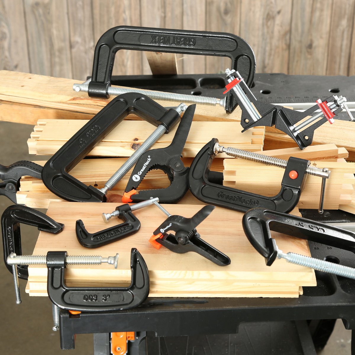 GreatNeckTools's tweet photo. An unbreakable cast iron frame, one year warranty, and nickel-plated threads set these clamps far above the rest. Shop from a variety of sizes: https://t.co/s3mHLhYGce https://t.co/riUUJbhY8i