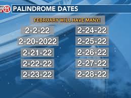 LNMComm's tweet image. This month will see several palindrome dates, the first of which is today! Happy 2.2.22!