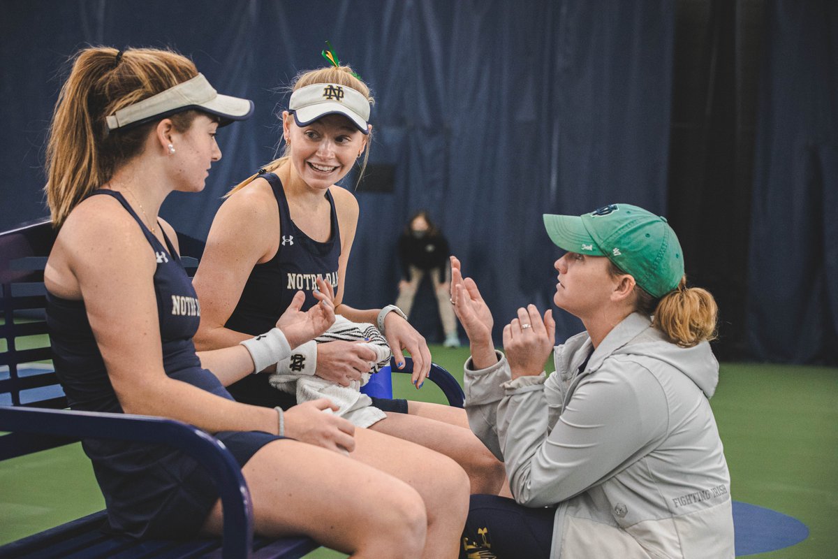 NotreDameGLD's tweet photo. On #NGWSD  we celebrate the strong, empowering women of @FightingIrish Athletics and all they do to inspire and uplift the next generation of athletes, coaches and professionals ☘️
#GoIrish https://t.co/3RsblfgM08