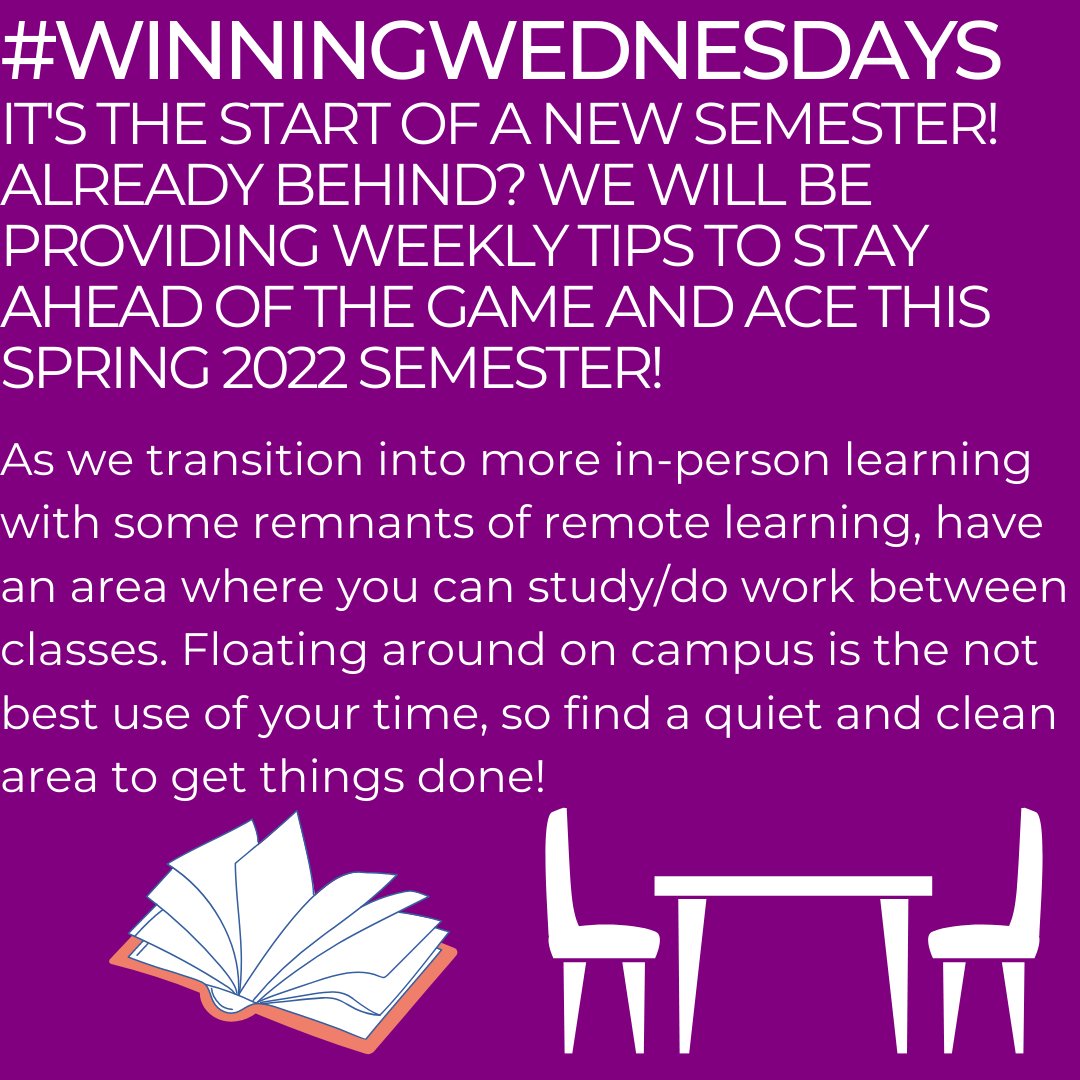 CUNY Tutor Corps is launching a new special #WinningWednesdays ! Each week, we will be posting academic, professional, and personal tips guaranteed to help you ACE this #spring2022 semester! This week: having your own space to get work done! #CUNY #CUNYTutorCorps #CUNYTC #Tutors