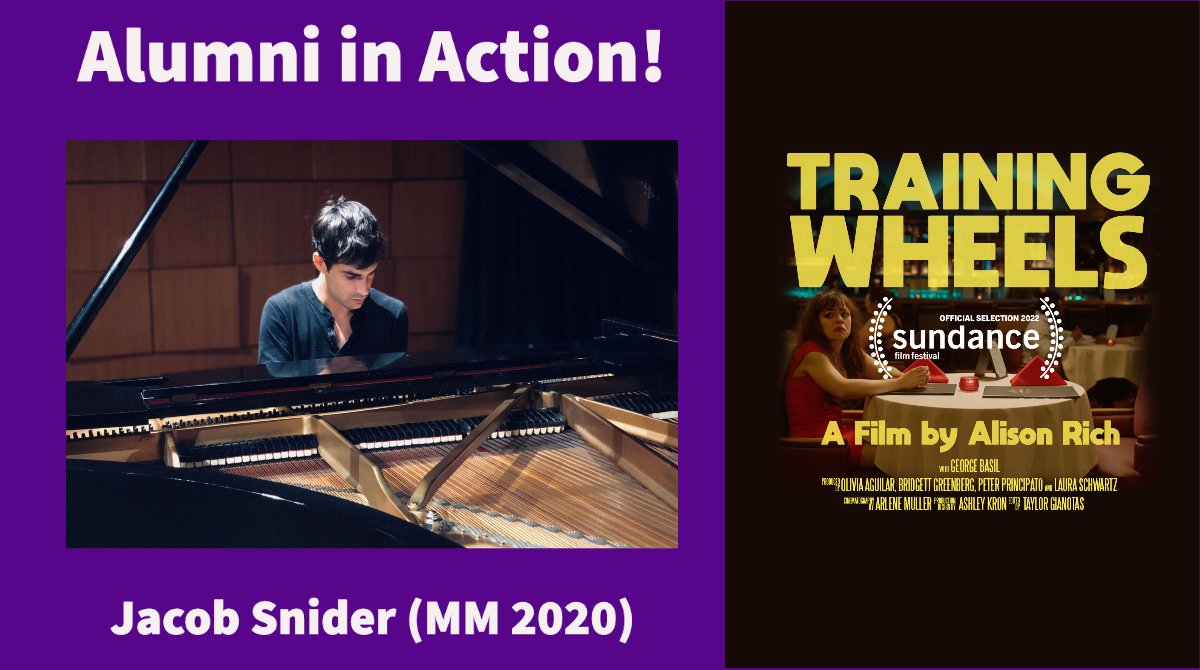 Alumni In Action!
Congratulations to Screen Scoring alum Jacob Snider whose score for the short film “Training Wheels” was heard at the 2022 Sundance Festival!

festival.sundance.org/program/#film-…

@SundanceFestival
#Sundance #AlumniInAction