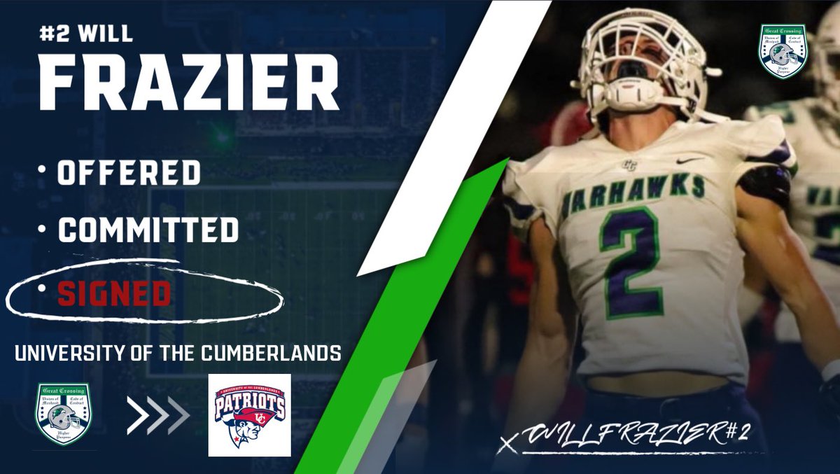 WillFrazierr's tweet photo. BLESSED🖋 @CoachHouse_UC @CoachBowling_GC @GCwarhawksfball @UCPatriotFball https://t.co/FY7EBvMc0j