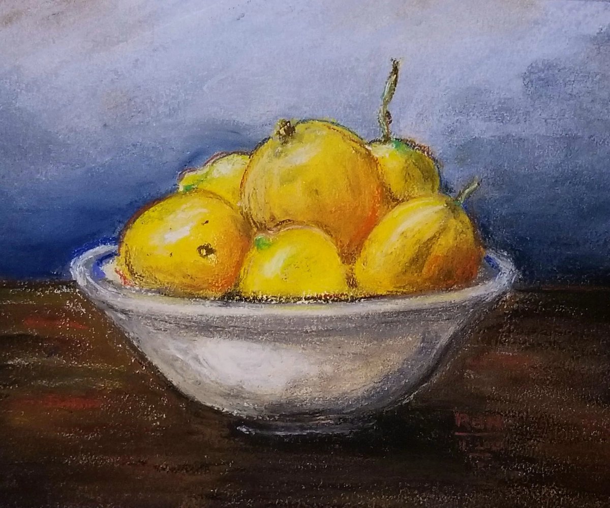 rdouglasneely's tweet photo. When life gives you lemons, grab your pastels. Prints available at https://t.co/pUVgud2y9g
#art #ArtistOnTwitter #artshare #lemons https://t.co/IxopvOrFb7