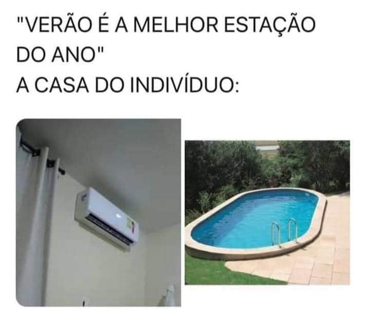 MariaTeresReal's tweet photo. Maldito, vem morar em casa com ventilador usar uniforme de empresa 8 horas por dia, ficar assado de suor, ''piscina'' só uma vez por ano se tu tiver dinheiro pra viajar. https://t.co/MAa1A7QV3S