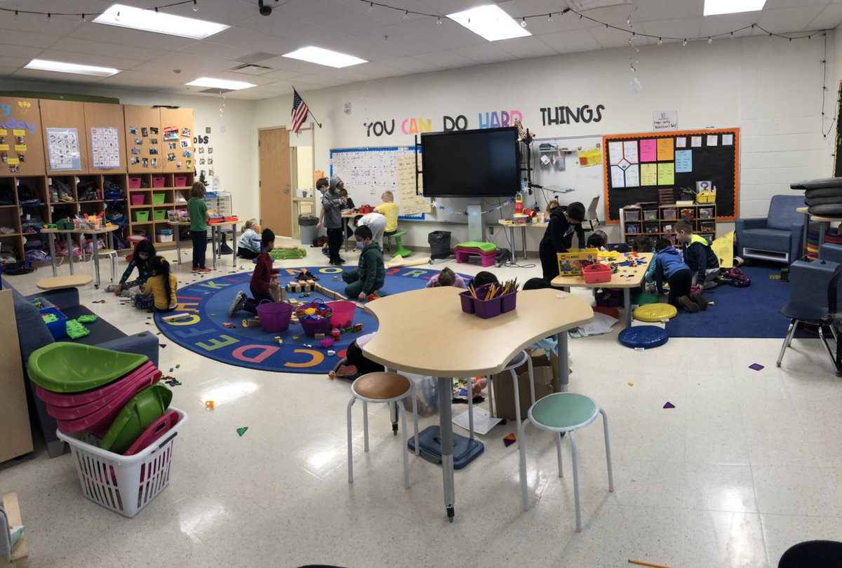 Having fun and making messes as we play, build, create, explore, and share during play day! This day is always so fun! (Not pictured: our class playing jumbo twister 😂) #globalplayday #masonmoment #giraffeclass #room238 <a href="/MrsBly_MECC/">Melissa Bly</a> <a href="/tina__darling/">Tina Darling</a>