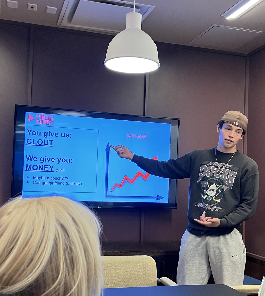 pinatafarms's tweet image. brought prance into piñata hq to show him what we’re all about, who could say no to this?