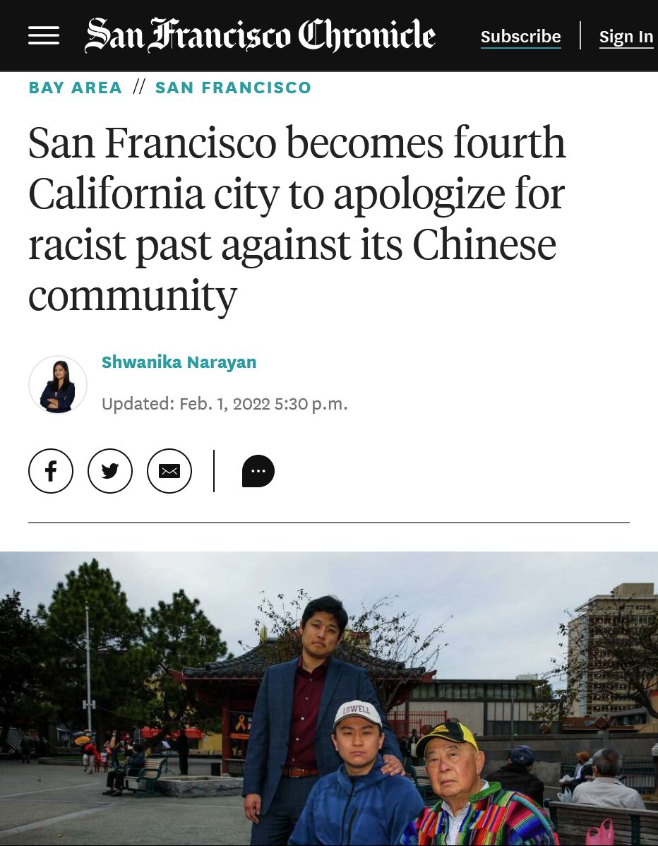 重磅 旧金山市宣布正式为其过去对华人社区的暴行道歉 时刻新闻