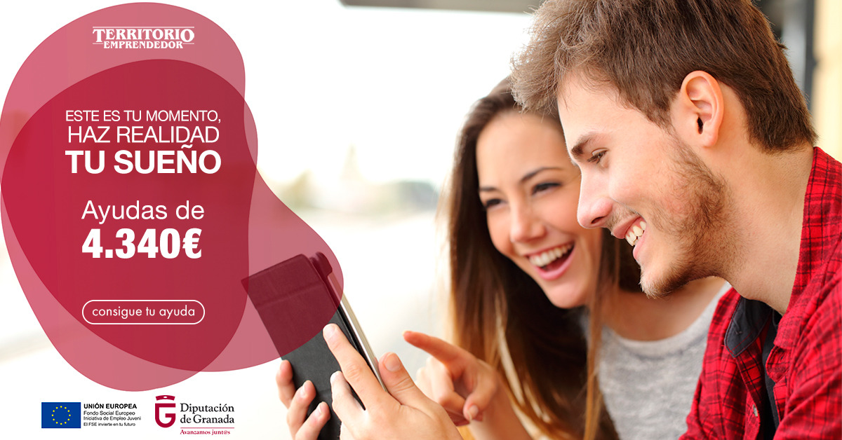 🤔 ¿Conoces Territorio Emprendedor?
✅ Se trata de una subvención directa que la Diputación de Granada ofrece a jóvenes (de 17 a 30 años), emprendedores del medio rural granadino, que quieran emprender
💰 Las ayudas pueden alcanzar hasta los 4.300€
territorioemprendedorgranada.es