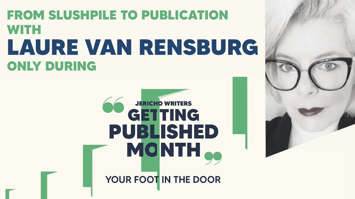 Laure0901's tweet photo. My first author event!! Looking forward to discussing from slushpile to publication with @JerichoWriters as part of their Getting Published Month.
More info here: https://t.co/jk91DMUUfq #JWGettingPublished https://t.co/3YzsYtJDAh