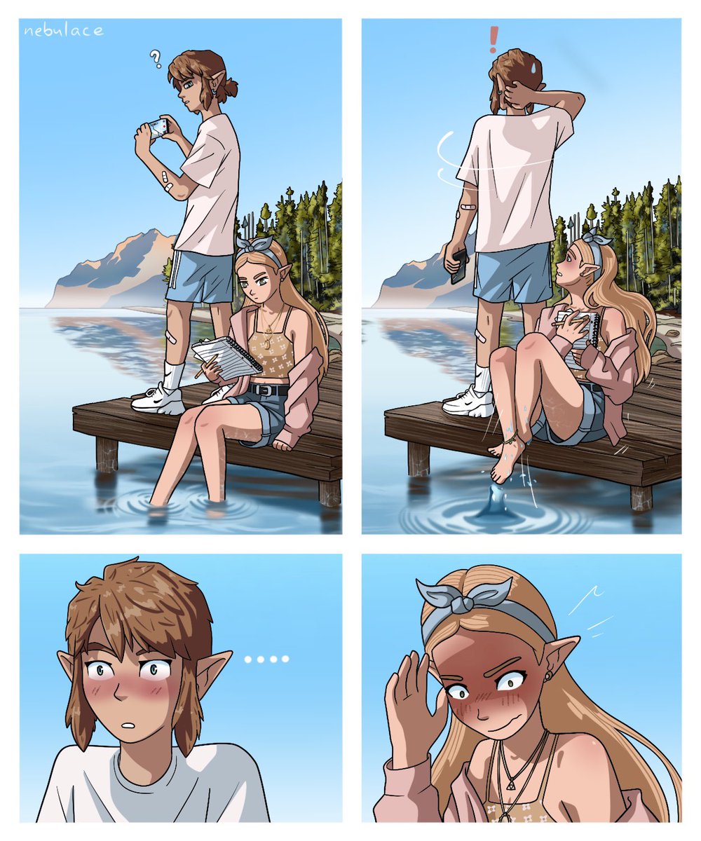 TheNebulace's tweet photo. Busted. #zelda #zelink #botw https://t.co/Il6B1FrEKB