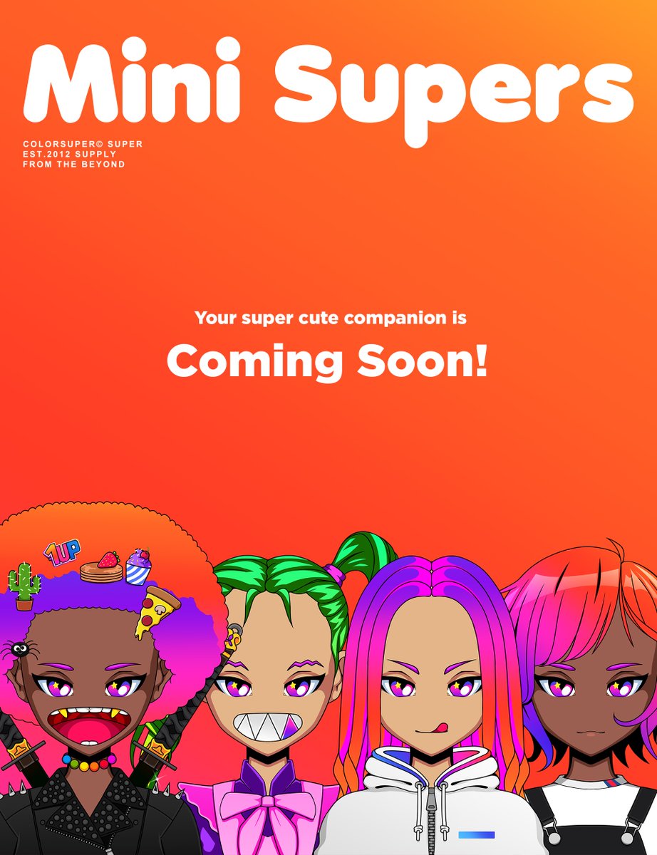 Henlo world!

Let's giveaway our first whitelist spots. We will be rewarding 5 spots. 

To enter:
1. Follow <a href="/minisupersnft/">minisupers</a> &amp; <a href="/Colorsuper/">Super</a> 
2. Retweet, Like, Comment this post!
3. Tag 3 Friends! 
4. Join discord.gg/minisupers and say henlo!

P.S Discord Closes at 10K