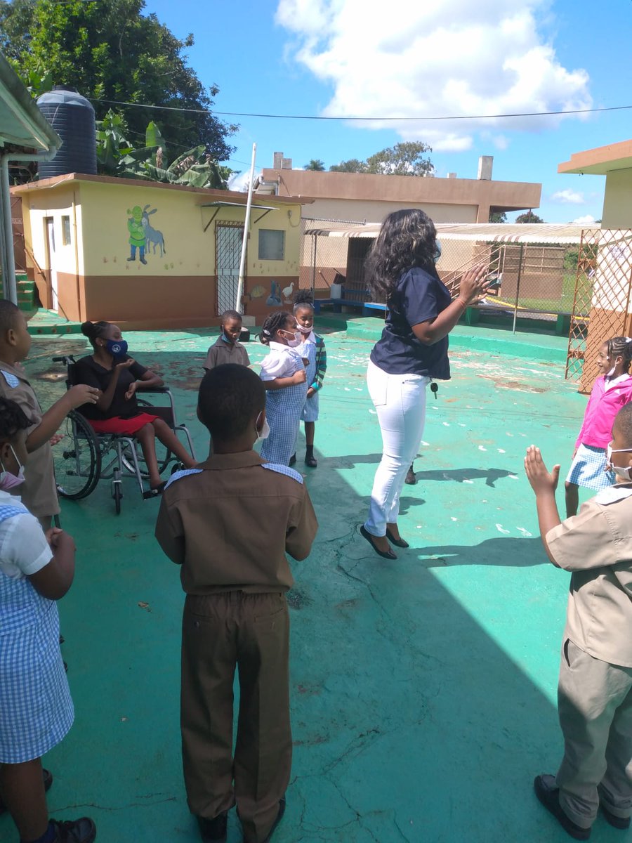 Andrea58383539's tweet photo. Alaphia and Dana Gaye are having fun with the children at CTC ECI Demonstration School #PlayDayJA #12StandardsMatter #GSPlayDay @ECCJA https://t.co/5mrfUETwtS
