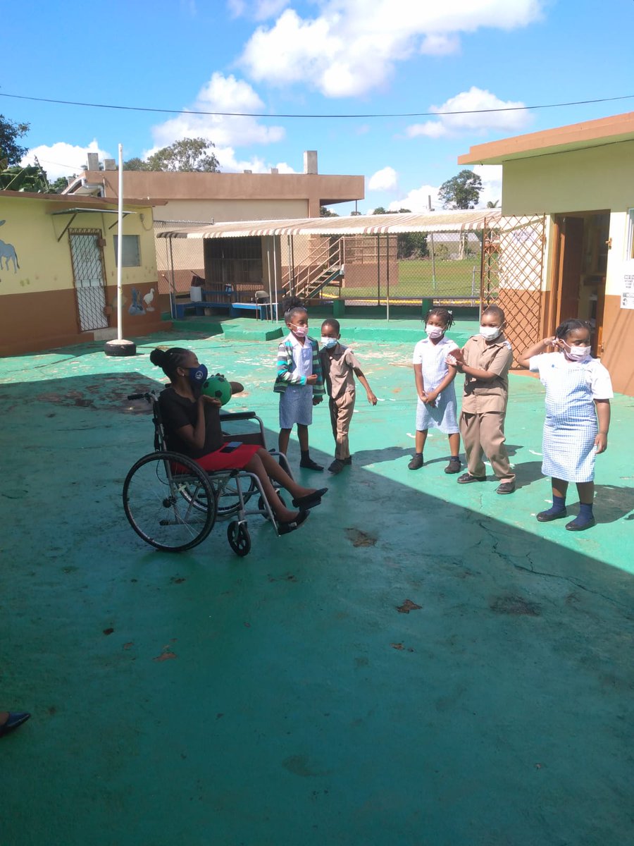 Andrea58383539's tweet photo. Alaphia and Dana Gaye are having fun with the children at CTC ECI Demonstration School #PlayDayJA #12StandardsMatter #GSPlayDay @ECCJA https://t.co/5mrfUETwtS