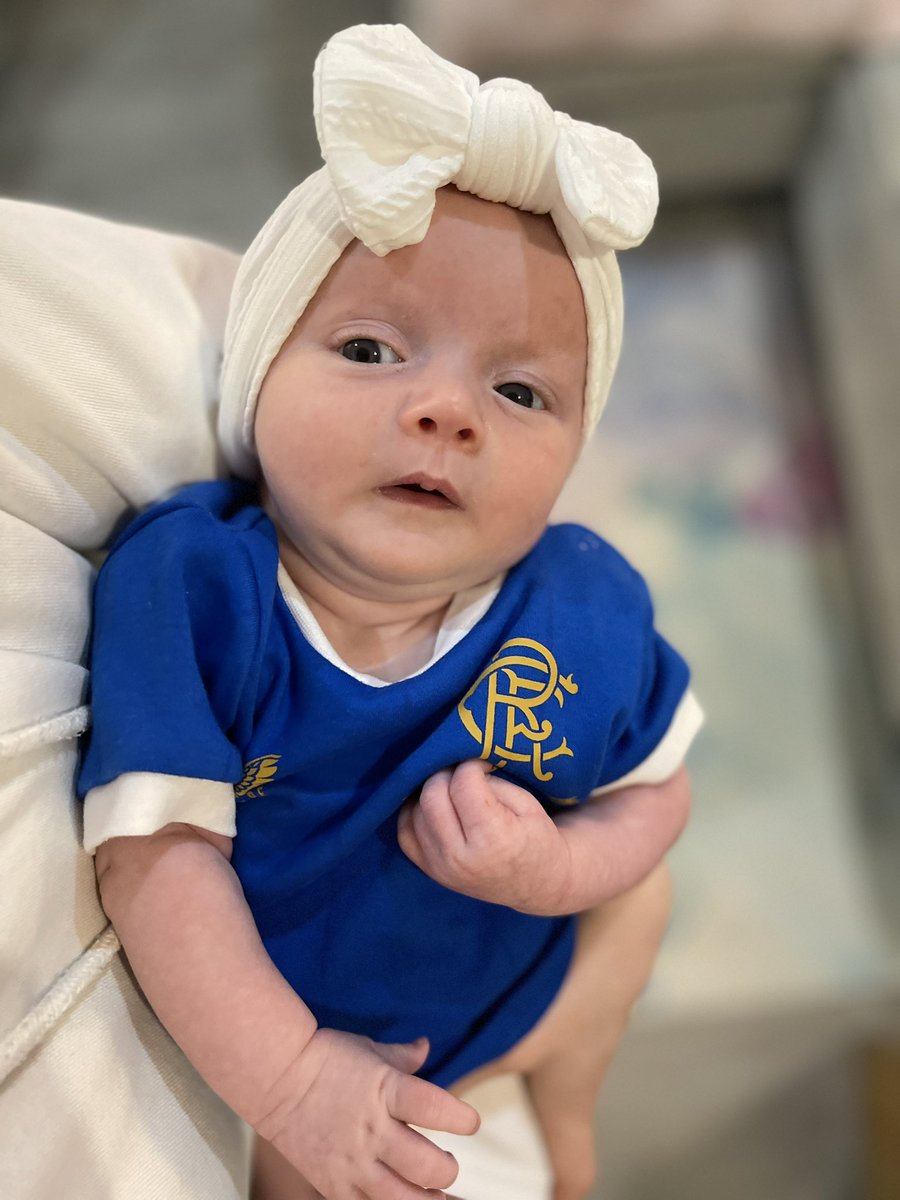Haannaaaahx's tweet photo. Rangers - It’s a way of life 💙 wee baby girls first old firm https://t.co/LumNHv6rN6