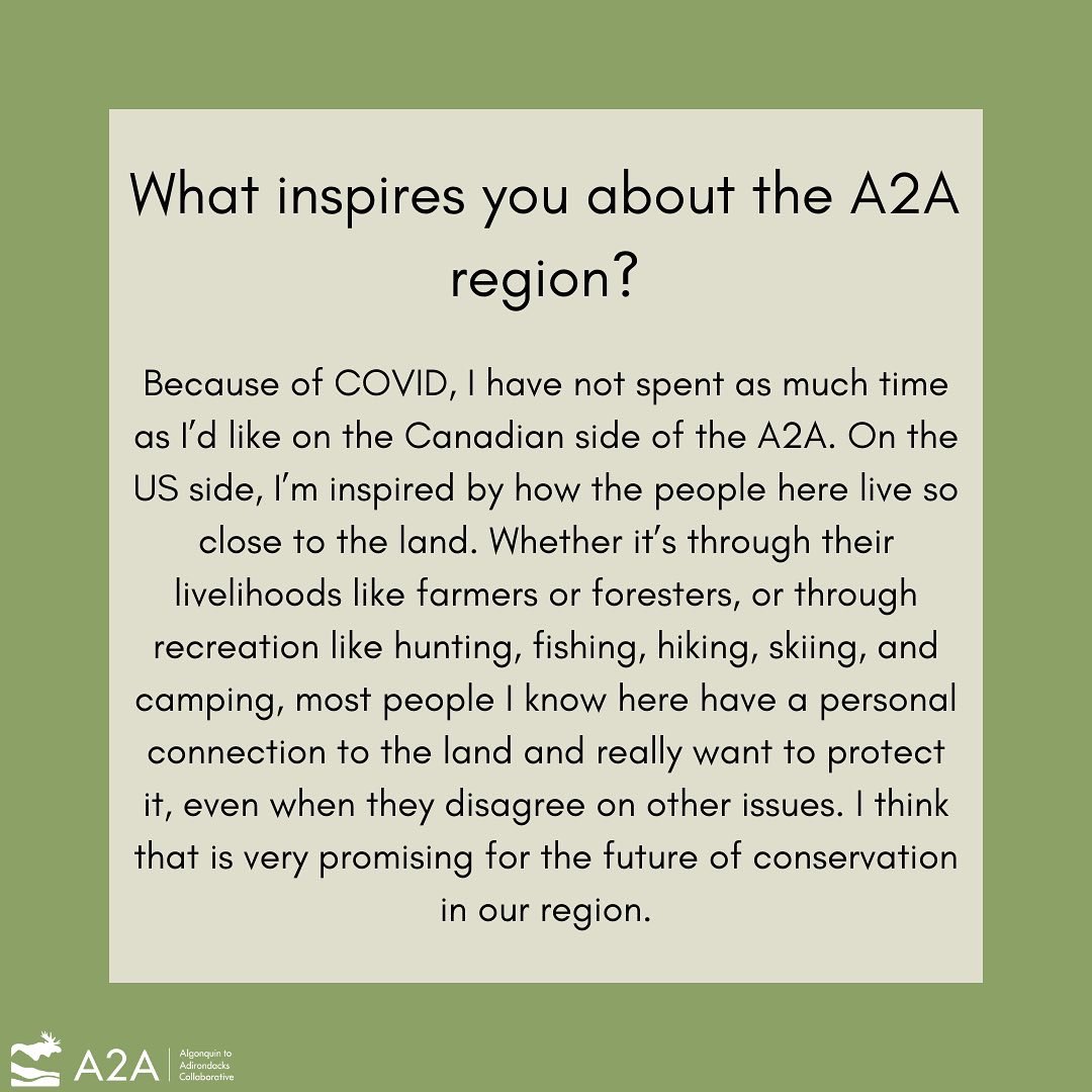 A2ACollab's tweet photo. Meet our board! Every 2nd Wednesday we’ll be spotlighting our awesome board members. This week we’re featuring Kate Cleary. Kate is currently an Assistant Professor of environmental studies at SUNY Potsdam. She joined the A2A board in 2017 and has been our secretary since 2019. https://t.co/NYoxfe4pJA