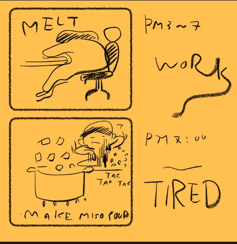Almost melt#hourlycomicday #HourlyComicsDay2022  