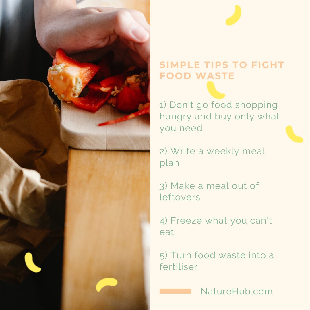 nature_hub's tweet photo. Worldwide, between 33% to 50% of all food produced goes to waste. Meanwhile, 1 in 9 people on the planet go to bed hungry. Plus, #deforestation, #wildlifeextinction, degraded soils...
Welcome these tips to reduce #foodwaste contributions. Share yours in the comments below โบ๏ธ https://t.co/qp47f2n8F5