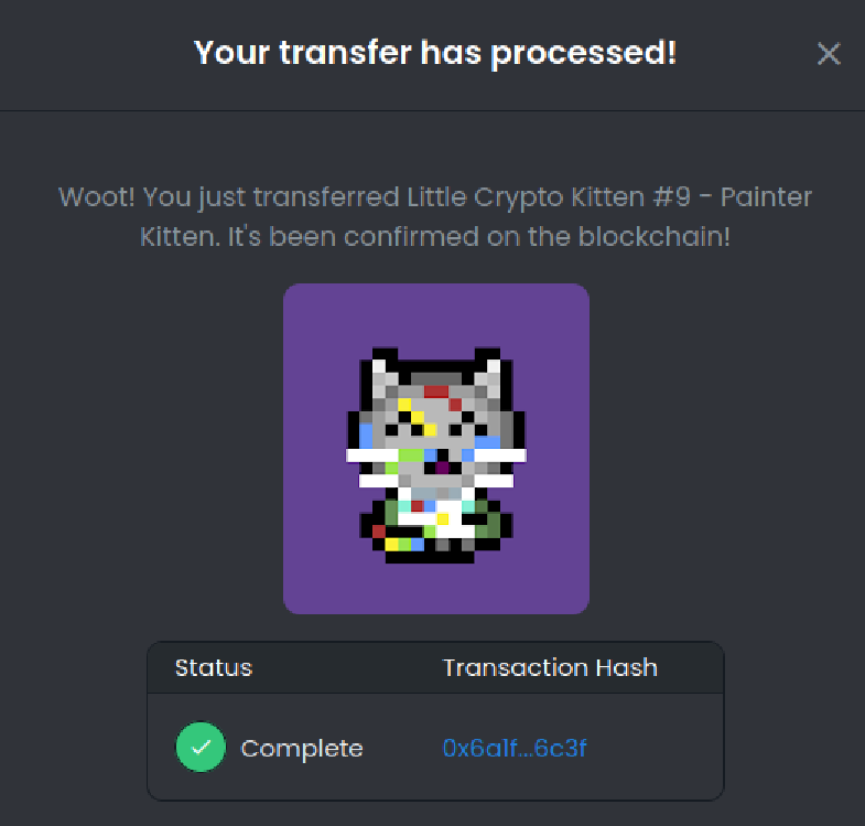zariloc's tweet photo. Congratulation @Emilliasunrise 🥳

The random number generator chose you (#1, first comment). You're giving #9 Painter Kitten a new home ♥️

https://t.co/uU7G47o0JS

#LittleCryptoKitten
#NFTGiveaway #NFT #FreeNFTs #NFTCommunity #NFTCollector
#NFTGiveaways #Giveaways #PolygonNFT https://t.co/OTYTbL7FEs