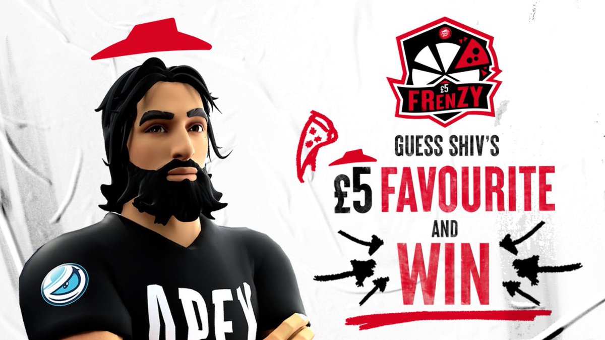 .<a href="/ShivFPS/">ShivFPS</a>'s £5 Frenzy is live! 👀  

To celebrate, we are giving away some free pizzas! 🍕 

To enter, all you have to do is:
❤️ Like
♻️ Retweet
💬 Reply with what you think Shiv’s favourite item on the £5 Favourites menu is

Good luck! 🤞