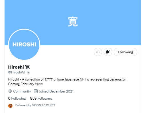 Ciosuke's tweet photo. @HiroshiNFTs Lets go https://t.co/M9cZAHkv8C