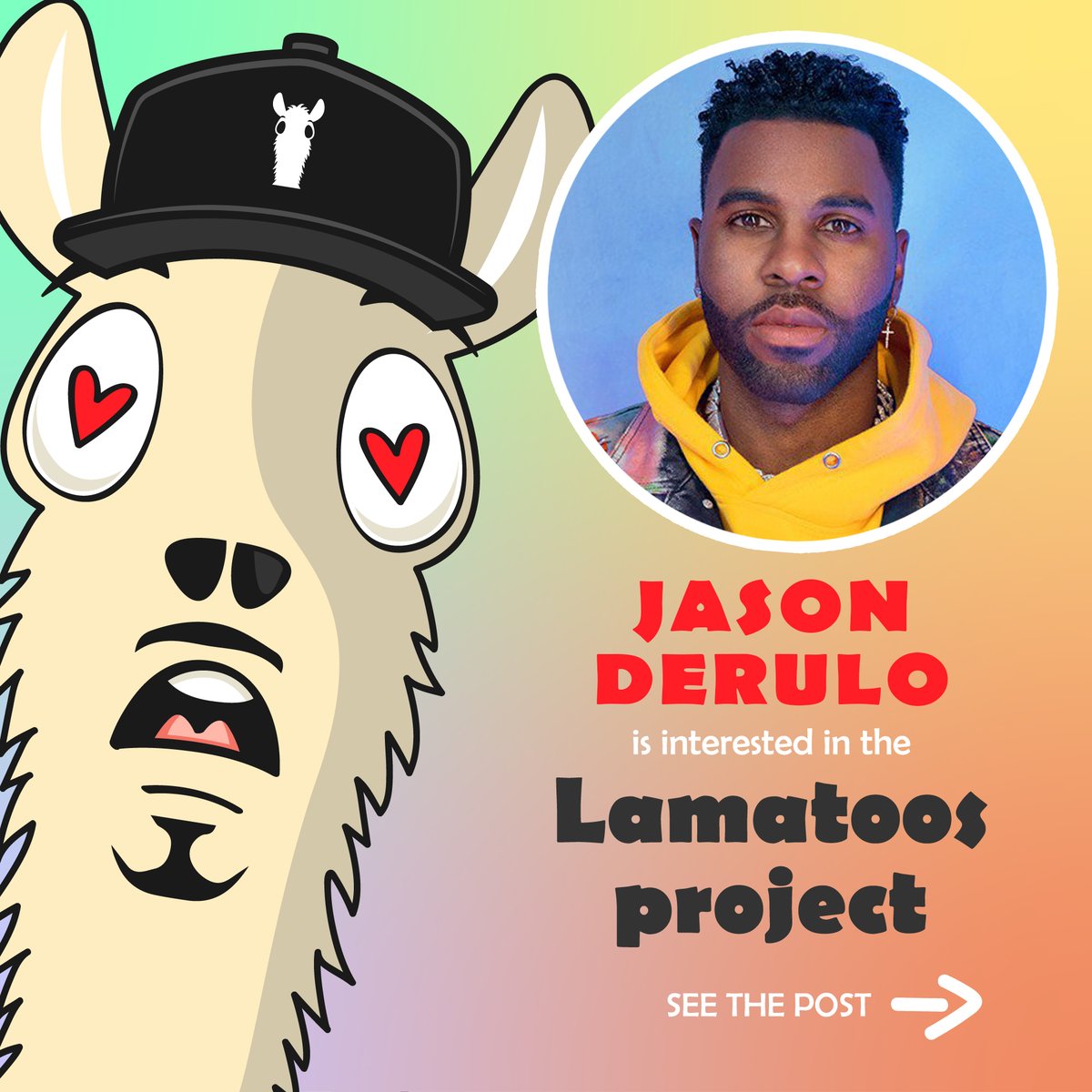 lamatoos's tweet photo. @jasonderulo IS A TOOS ???

#NFT #NFTProject #NFTGiveaway #nftcollector #NFTCollection https://t.co/rAuzQi1yzZ