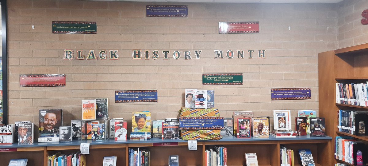 rvabmdavis's tweet photo. Celebrate Black History with a book from the Godwin Library.  @suzannestockman @hcpslib @godwin_library @Godwin_students https://t.co/lpYkfdO80Y