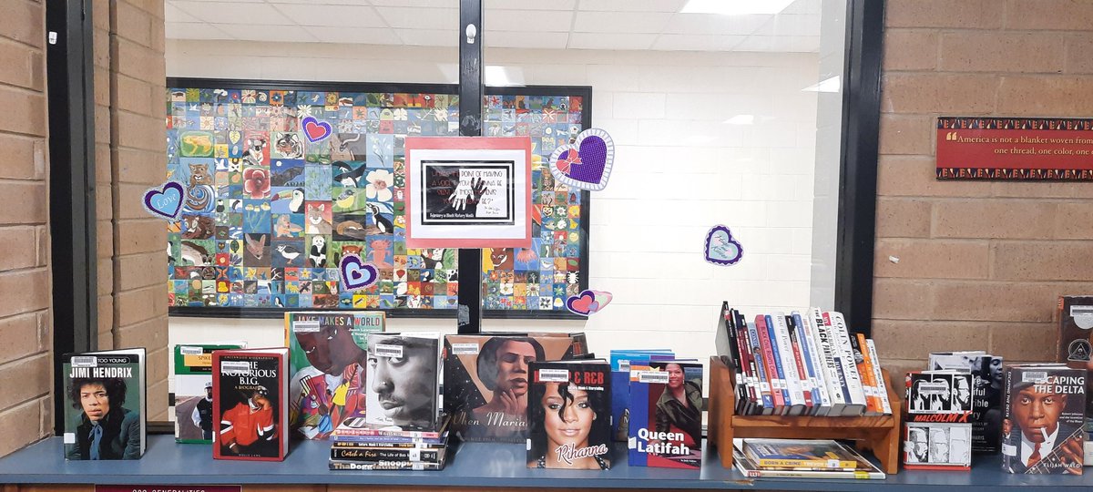 rvabmdavis's tweet photo. Celebrate Black History with a book from the Godwin Library.  @suzannestockman @hcpslib @godwin_library @Godwin_students https://t.co/lpYkfdO80Y