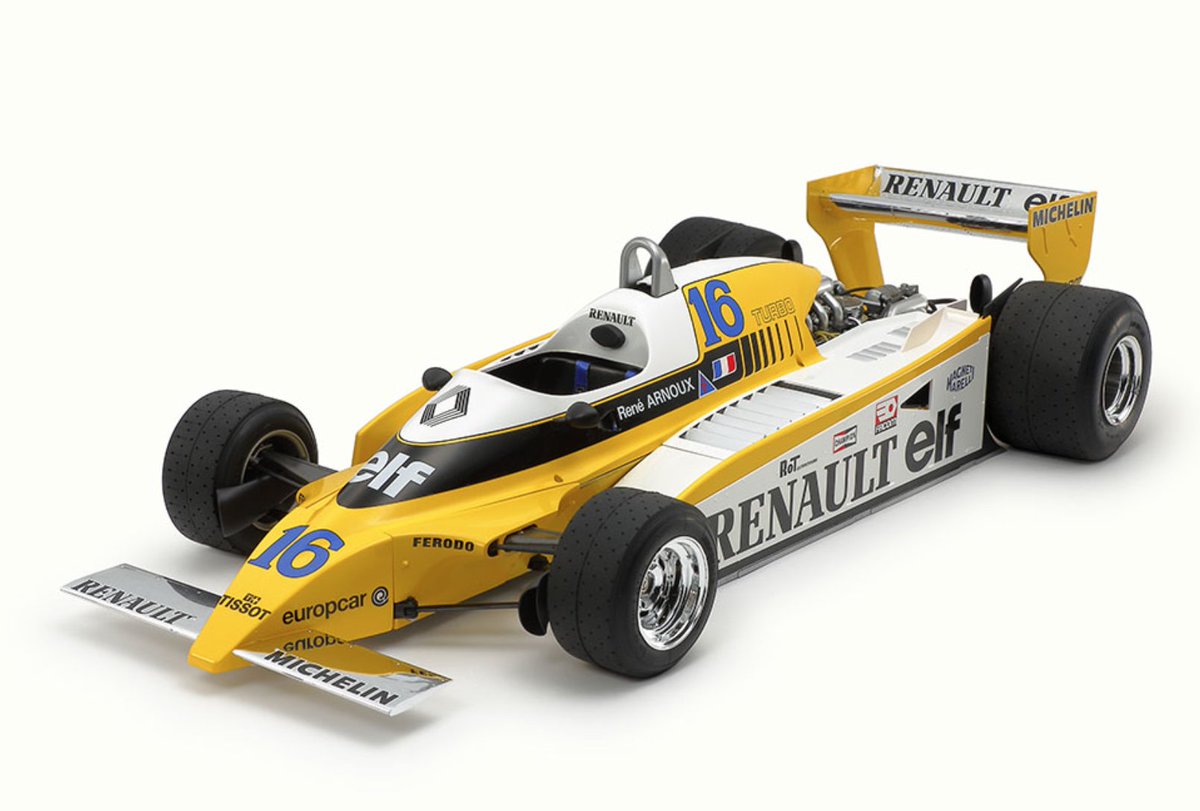 TamiyaUK's tweet photo. Announced earlier today.
The stunning Renault RE-20 Turbo. The car that paved the way for the turbo era of @F1 back for 2022 in 1/12 scale perfection including photo-etched parts.
#Renault #F1 #Tamiya #plastic #detail #turbo #V6 #elf #spielwarenmesse #toyfair #IntToyFair https://t.co/dUvZD0HVG1